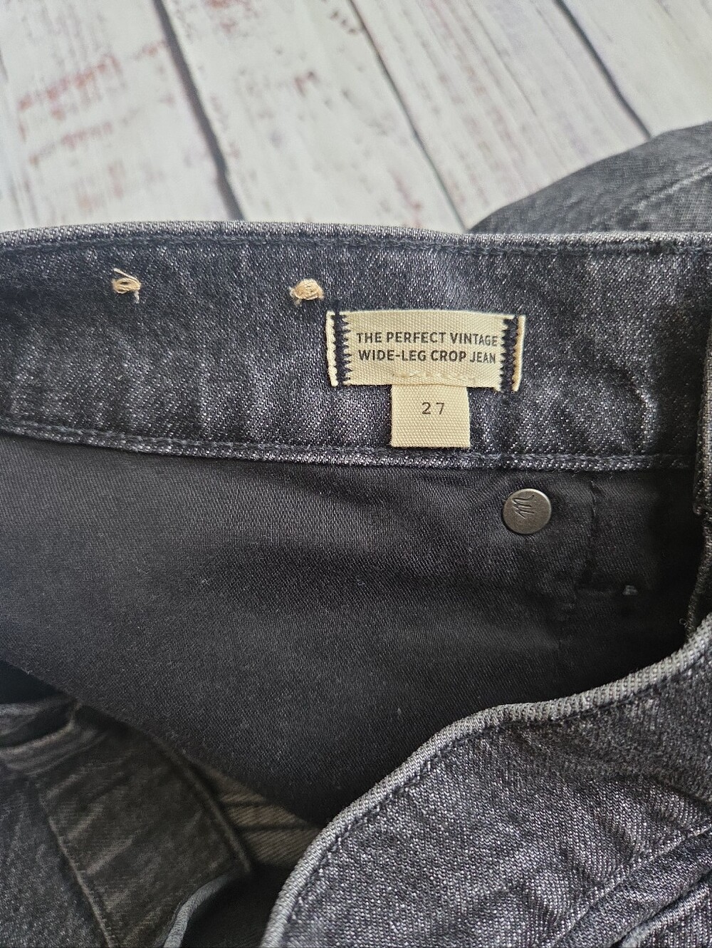 Madewell The Perfect Vintage Wide Leg Crop Jeans Robles Wash 27 NEW NWT NR473 - Picture 7 of 8